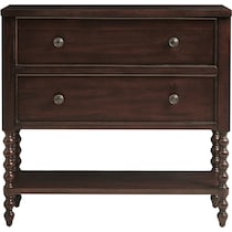 hillary dark brown chest   