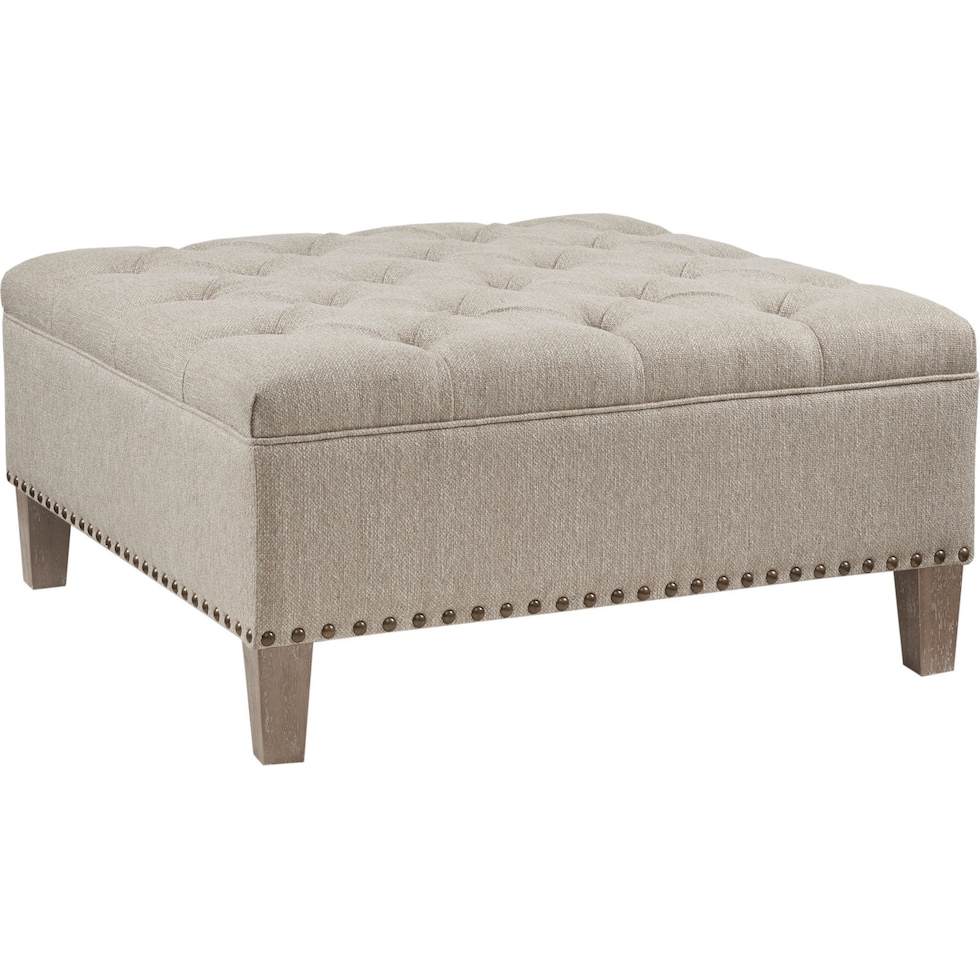 hillsborough neutral ottoman   