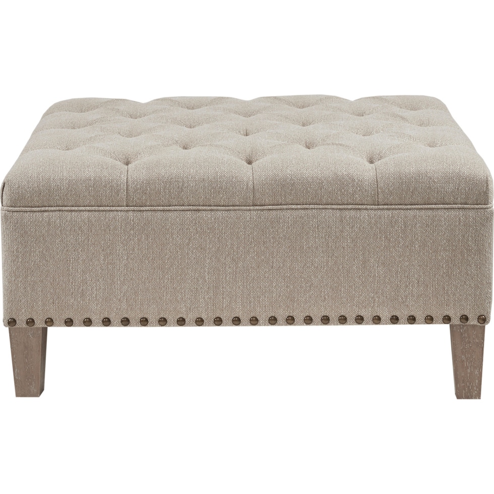 hillsborough neutral ottoman   