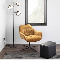 hiram black floor lamp   