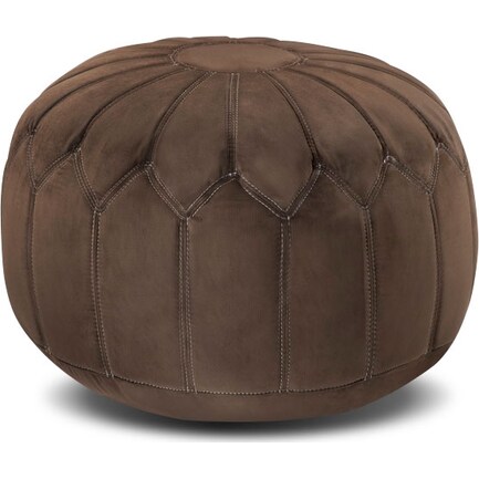 Hobbs Pouf - Brown