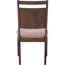 hobson dark brown dining chair   