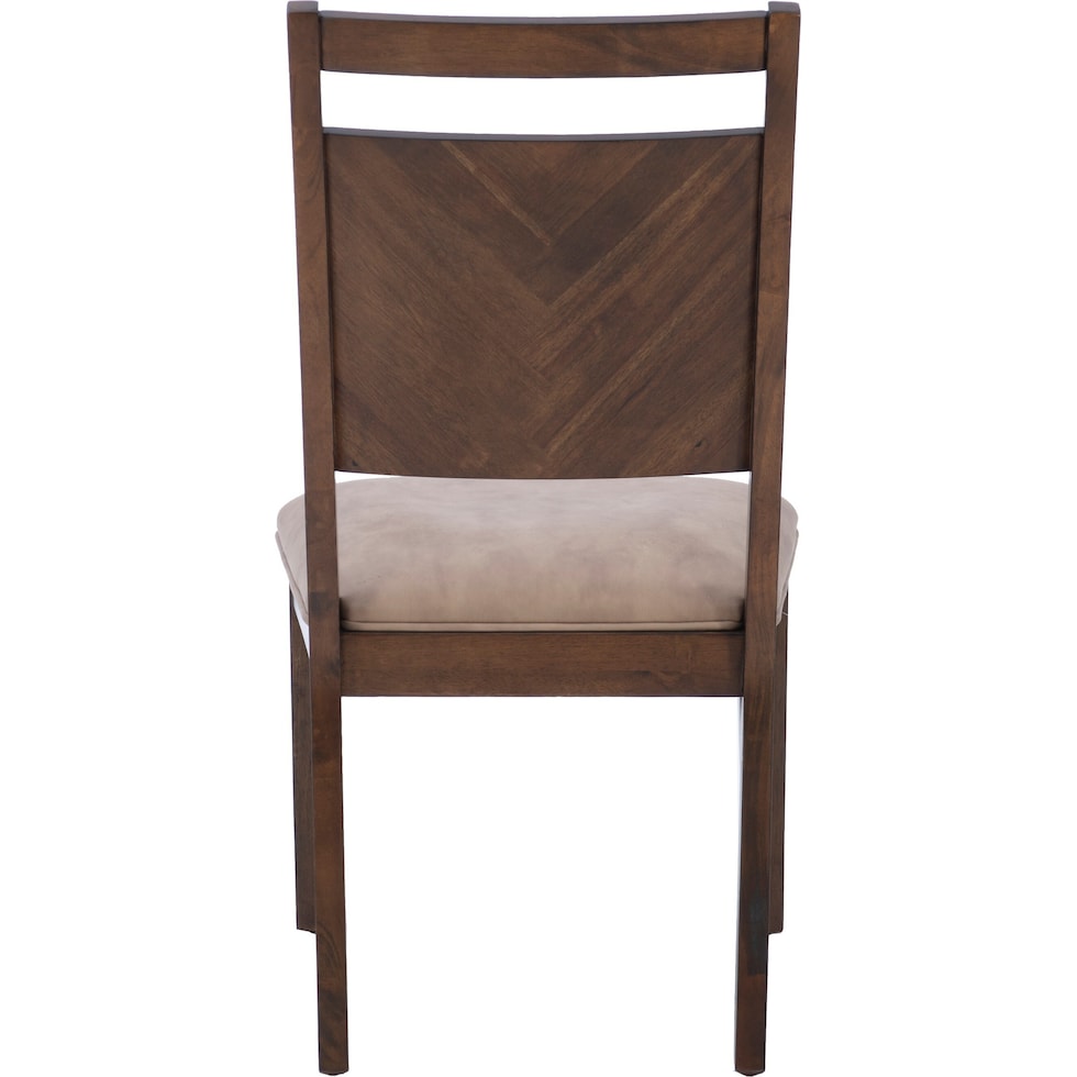 hobson dark brown dining chair   