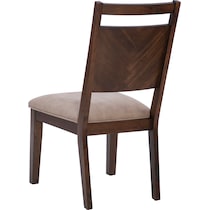 hobson dark brown dining chair   