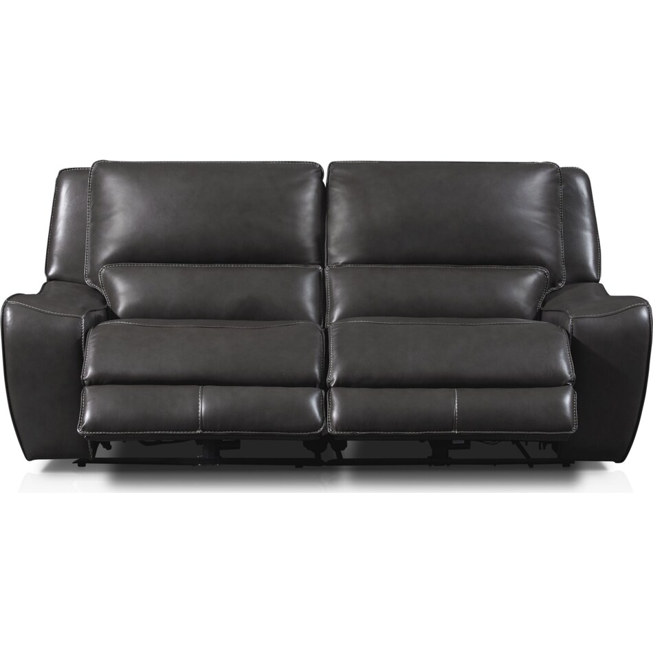 holden gray  pc power reclining sofa   