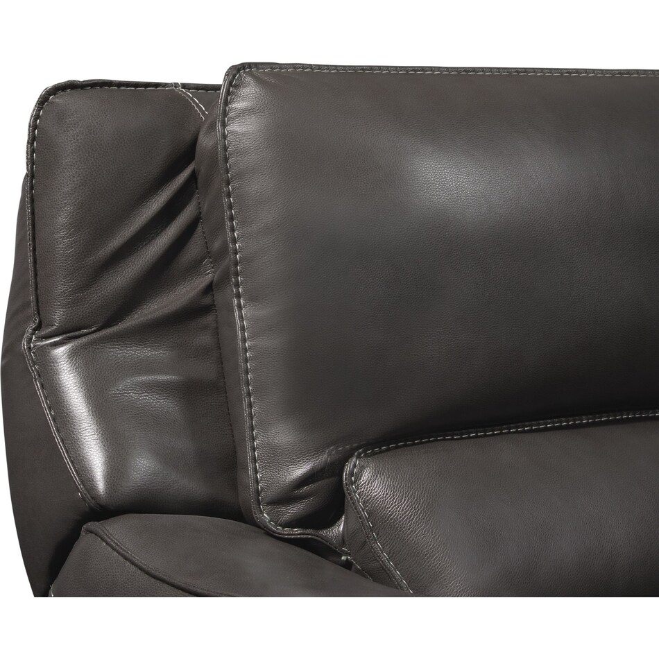 holden gray  pc power reclining sofa   