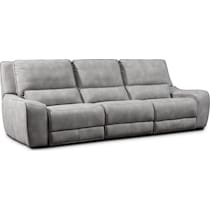 holden gray  pc power reclining sofa   