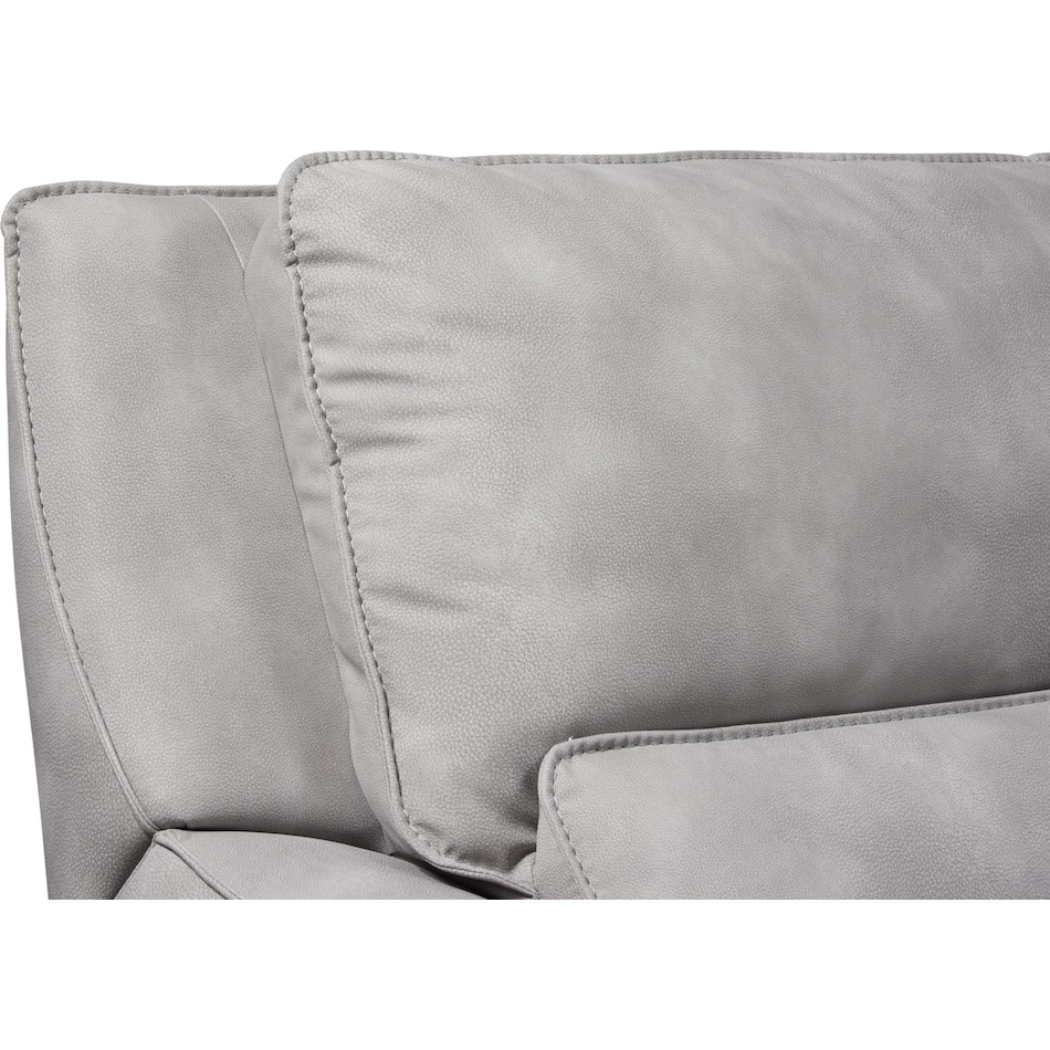 holden gray  pc power reclining sectional   