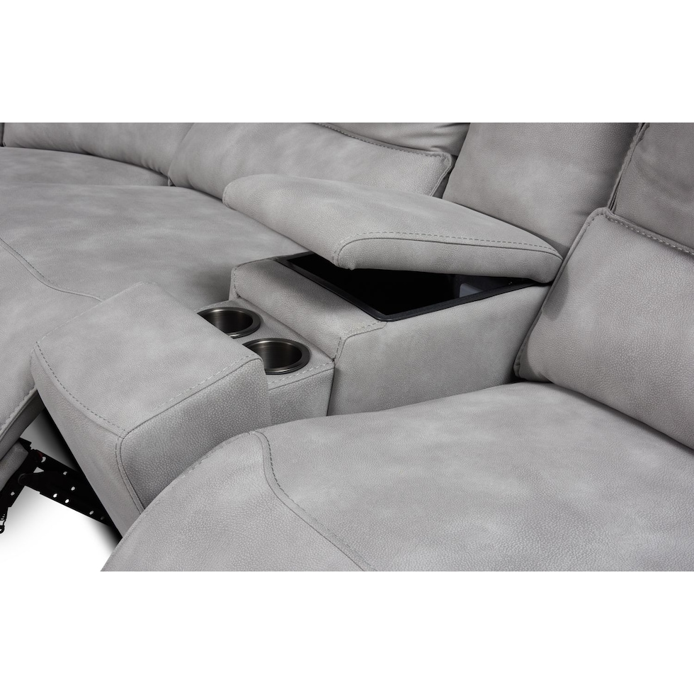 holden gray loveseat   