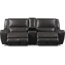 holden gray power reclining loveseat   