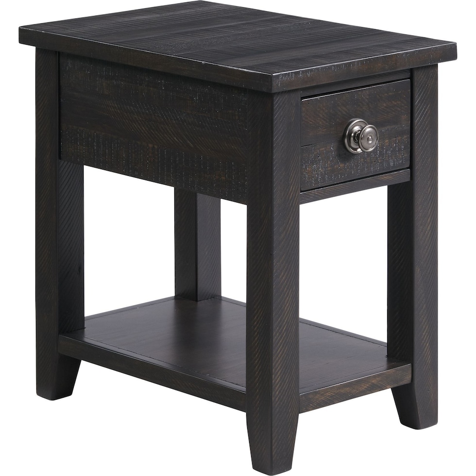 holland dark brown side table   