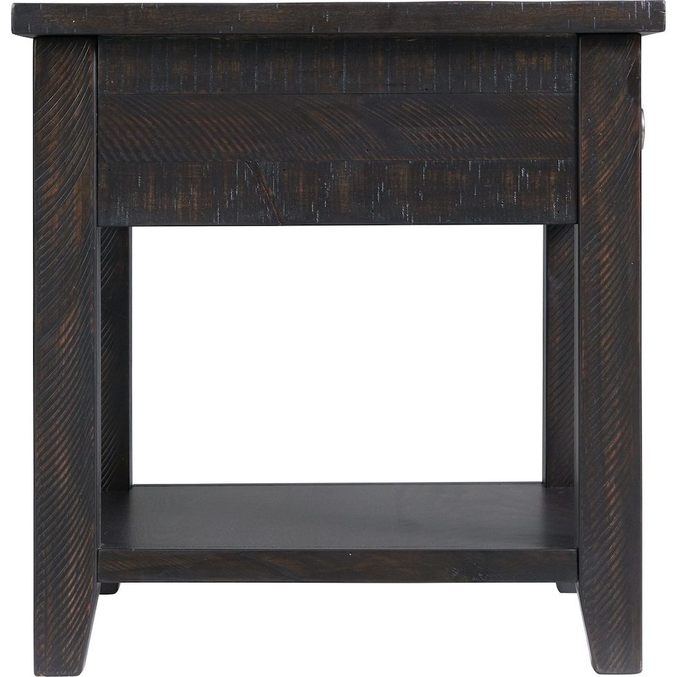 holland dark brown side table   