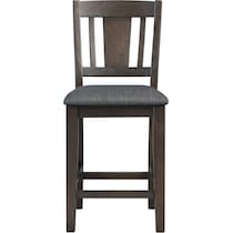 hollis gray counter height stool   