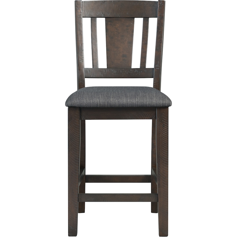 hollis gray counter height stool   