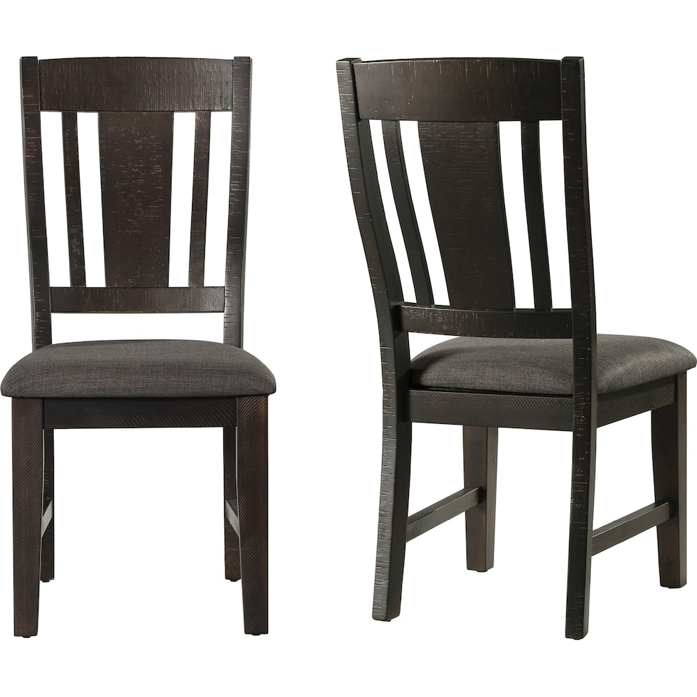 hollis gray dining chair   