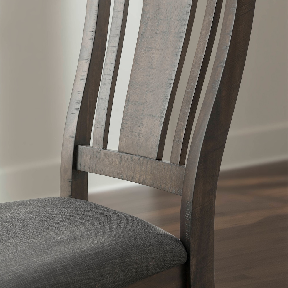 hollis gray dining chair   