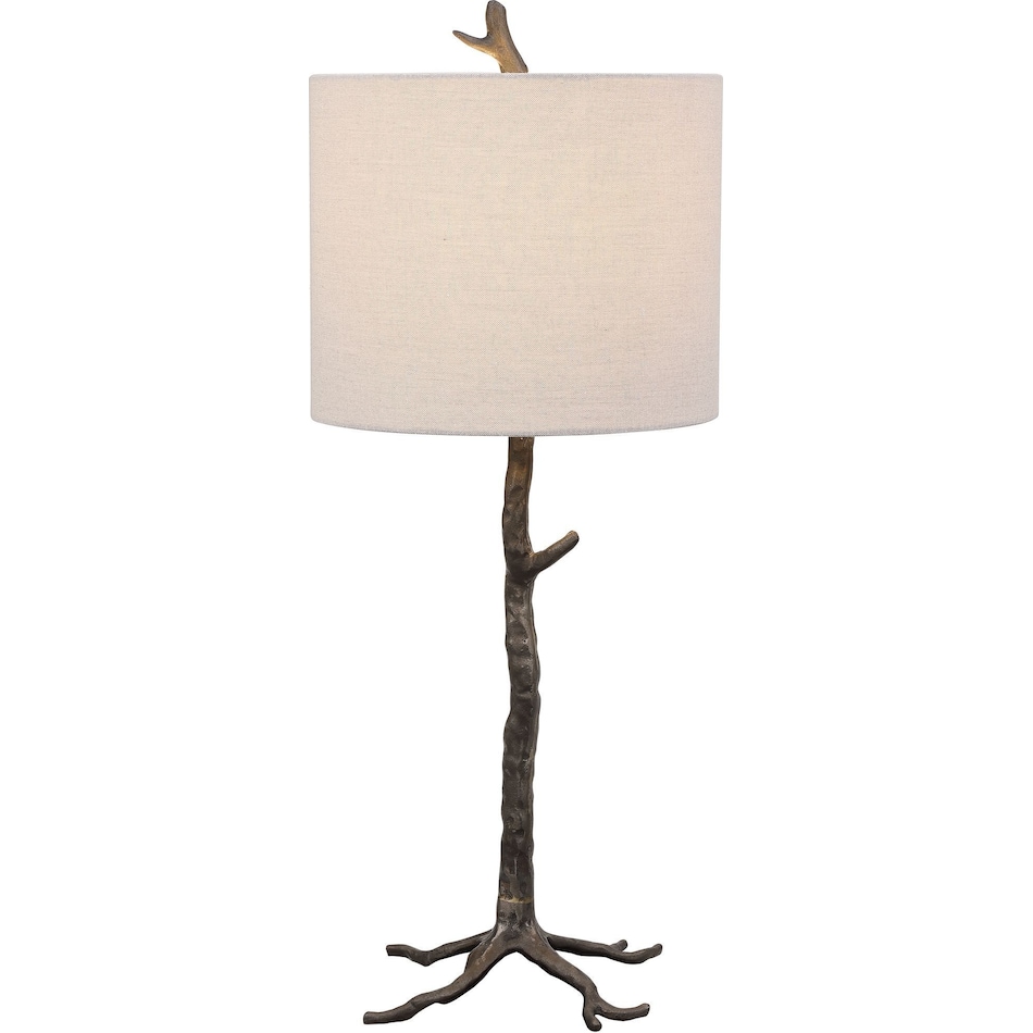 hollman gray table lamp   
