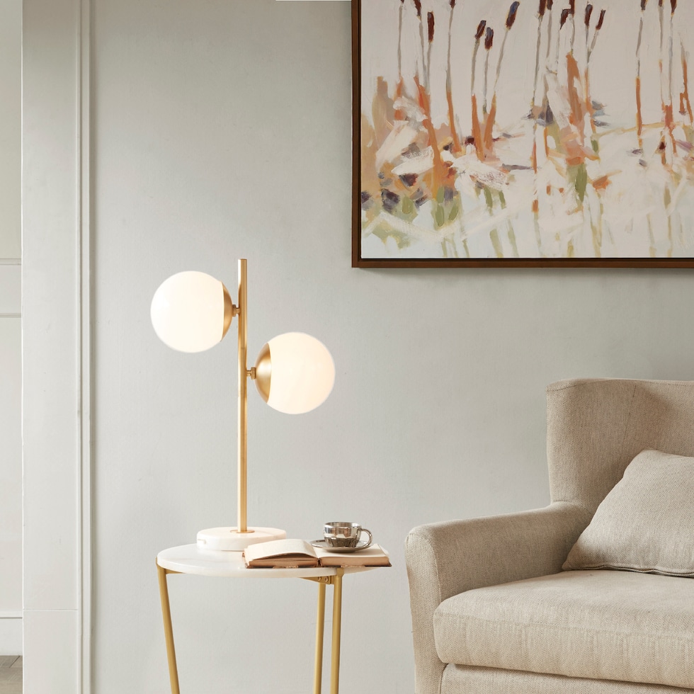 holloway white gold table lamp   