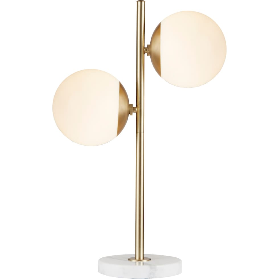 holloway white gold table lamp   