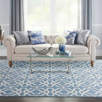 holly blue area rug  x    