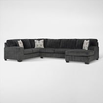 hollyview blue sectional   