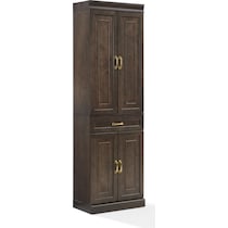 honnaly dark brown kitchen pantry   