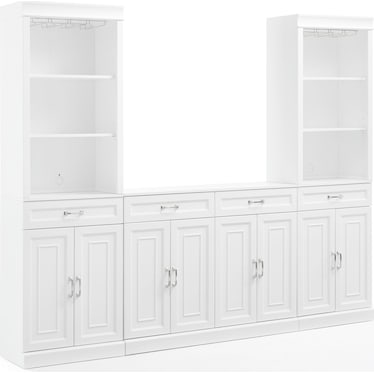 Honnaly 2 Bar Cabinets and Sideboard Set