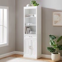 honnaly white bookcase   