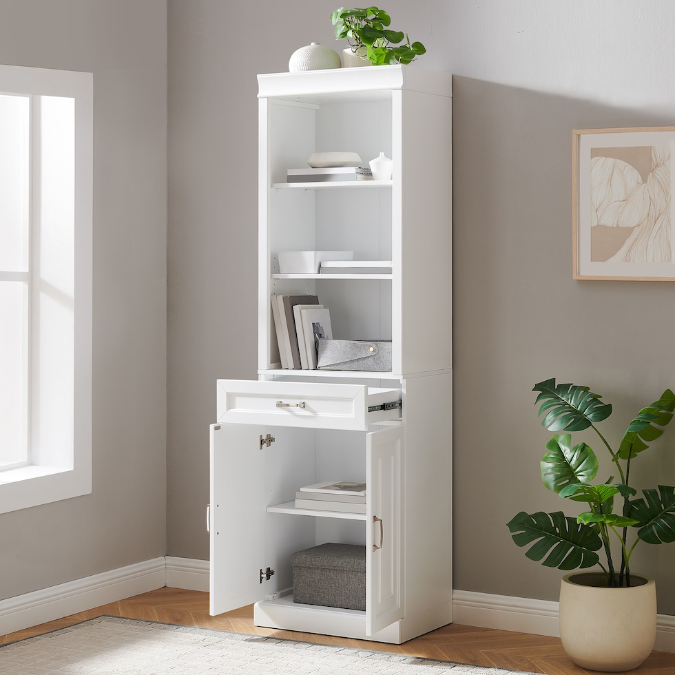 honnaly white bookcase   