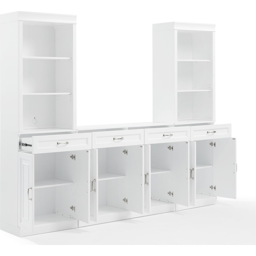 honnaly white bookcase   