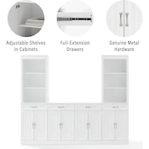 honnaly white bookcase   