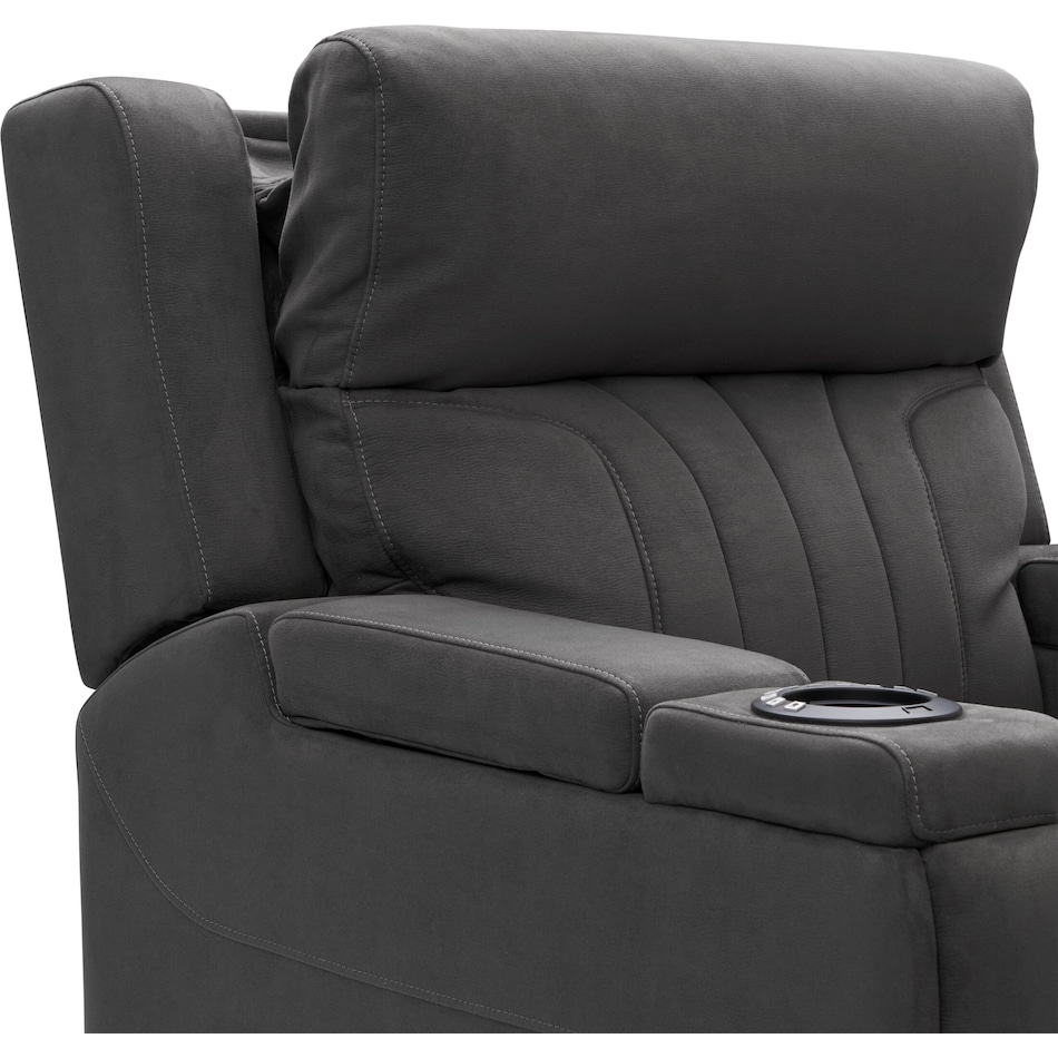 9181 Power Lift Recliner with Lumbar Support(Medium, Chenile Gray)