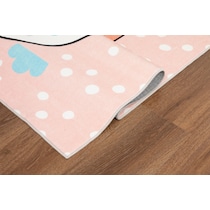 hopscotch pink area rug  x    