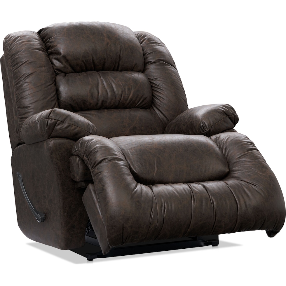 howard dark brown recliner   