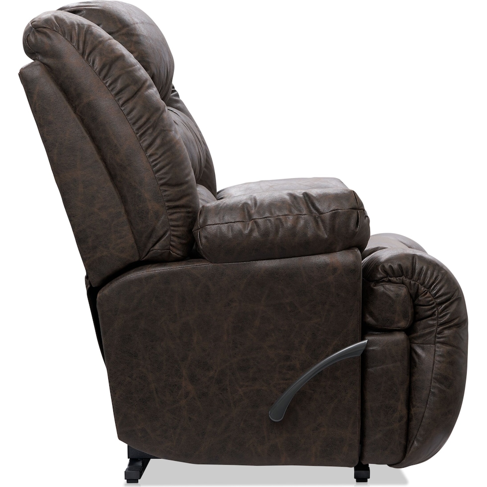 howard dark brown recliner   