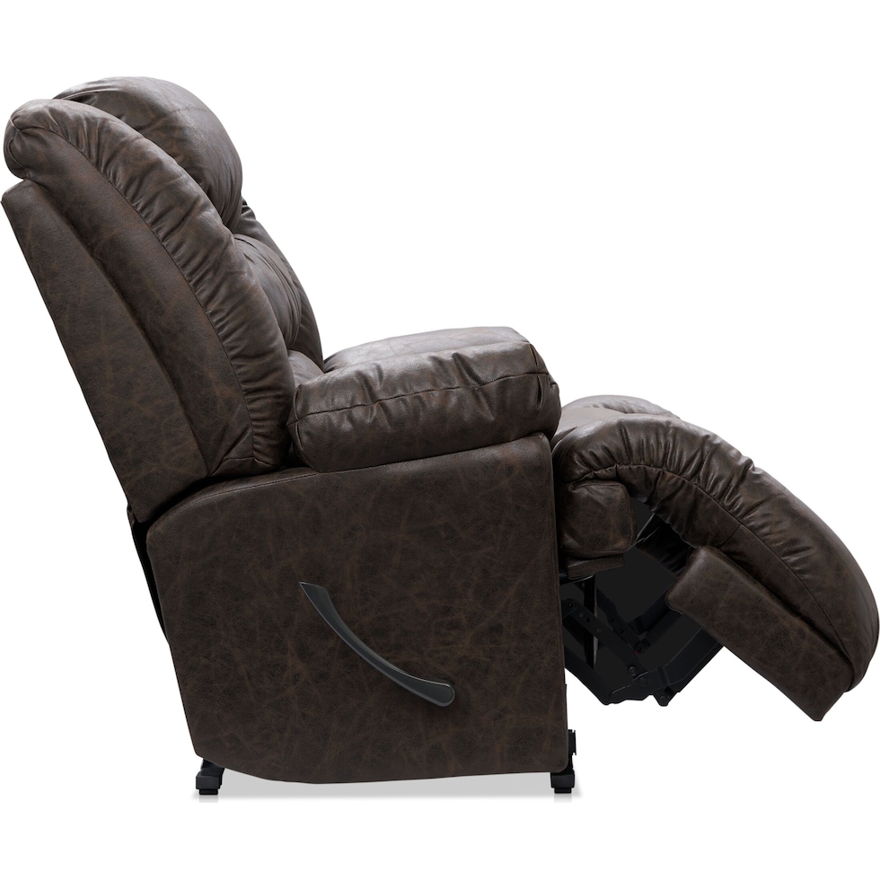 howard dark brown recliner   