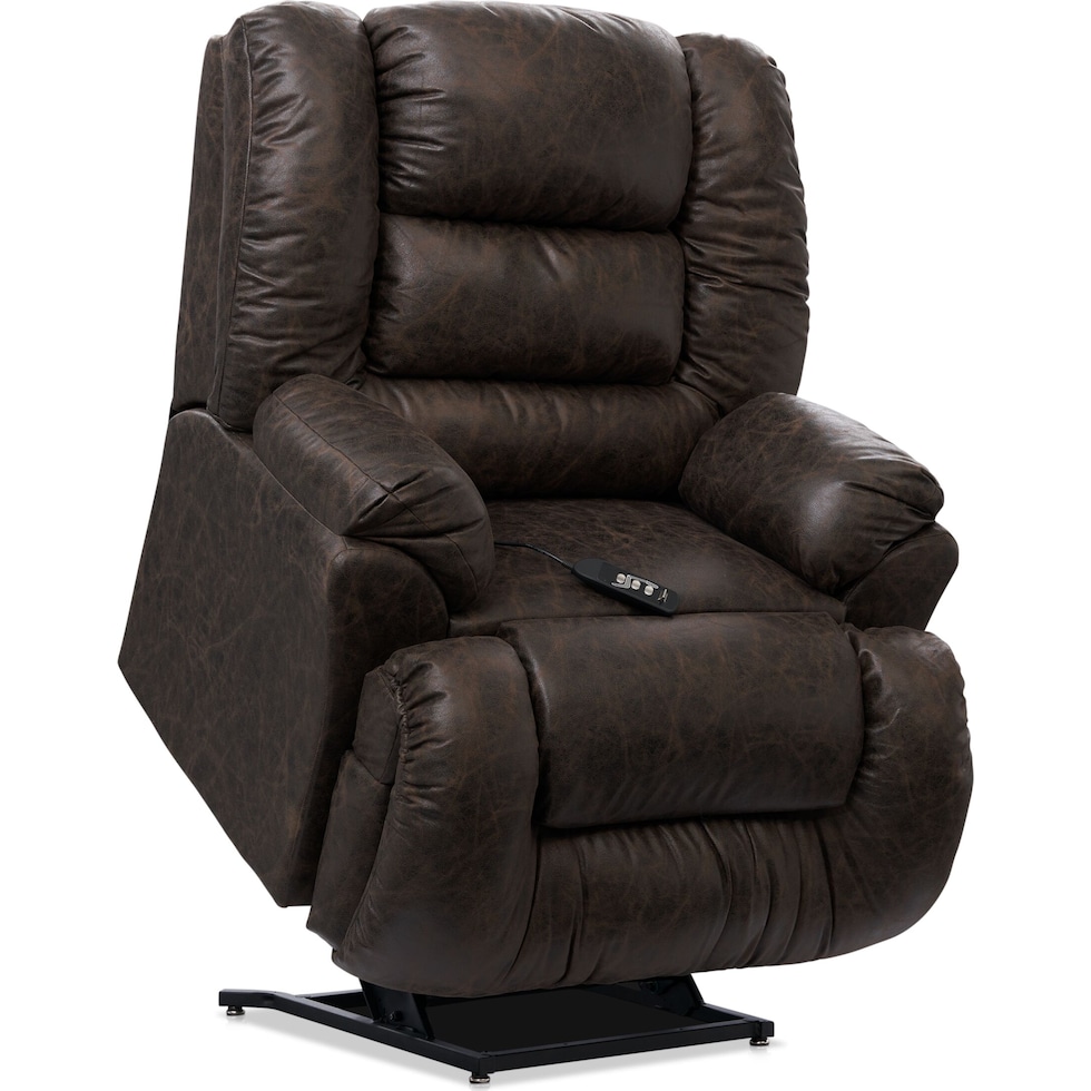 howard dark brown recliner   