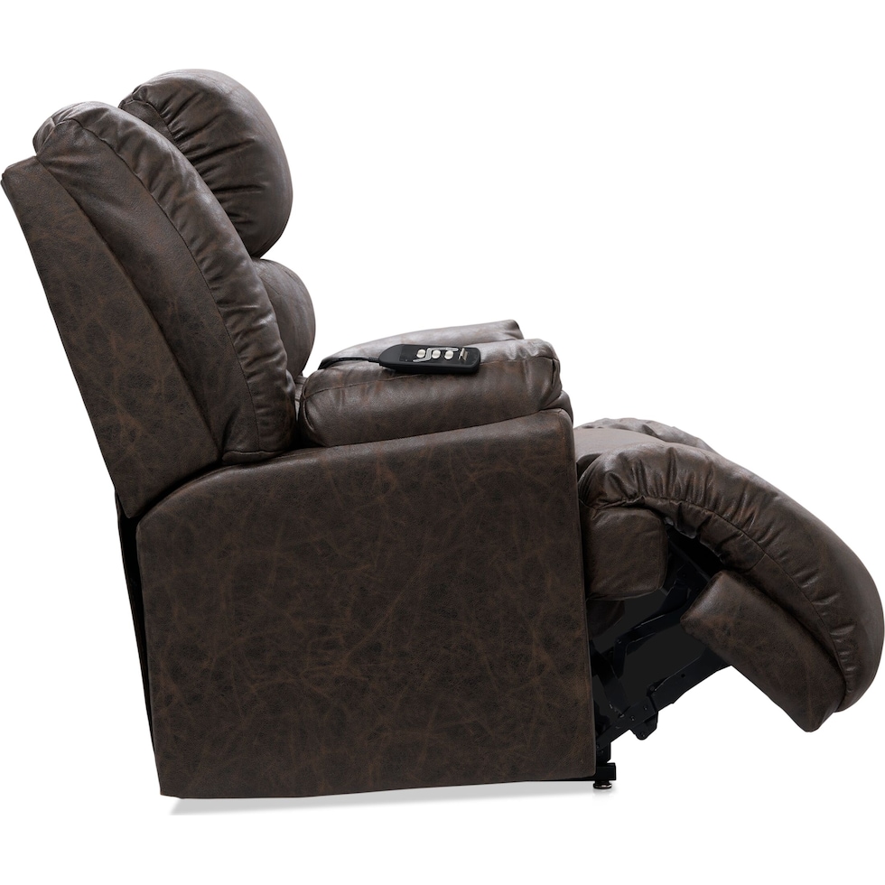 howard dark brown recliner   