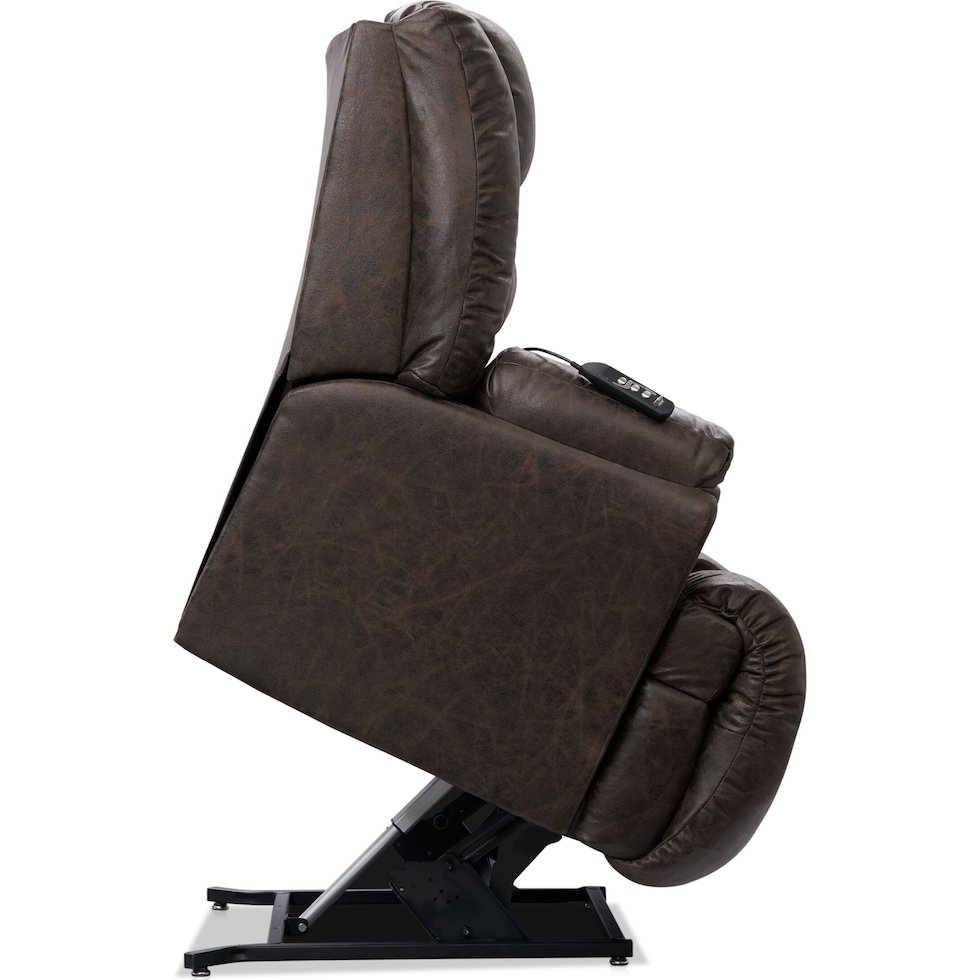 howard dark brown recliner   