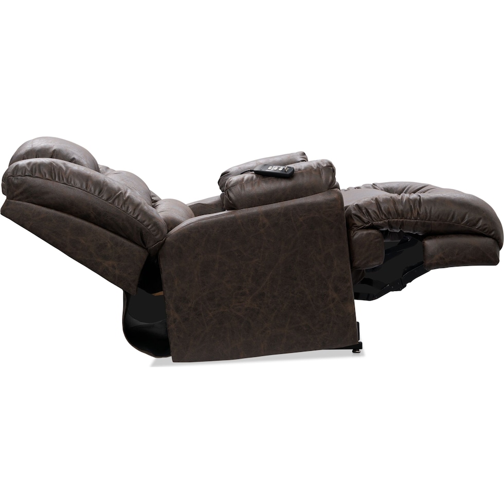 howard dark brown recliner   