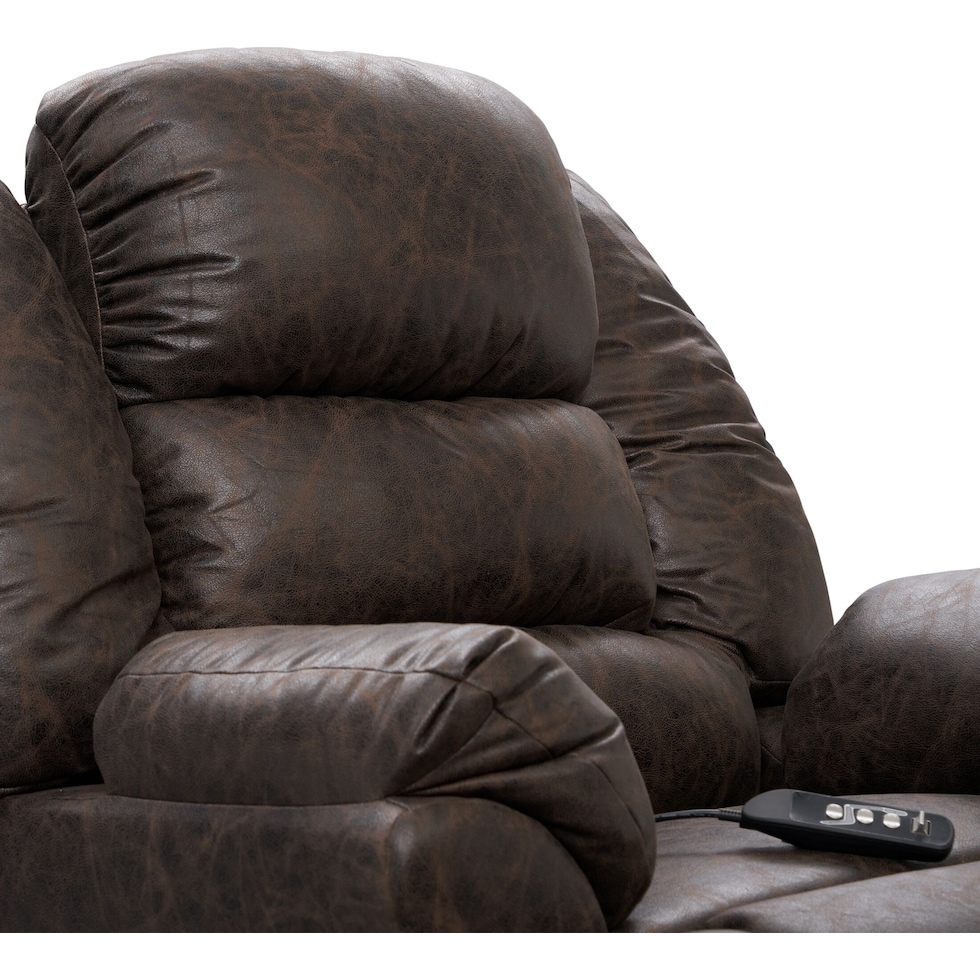 howard dark brown recliner   