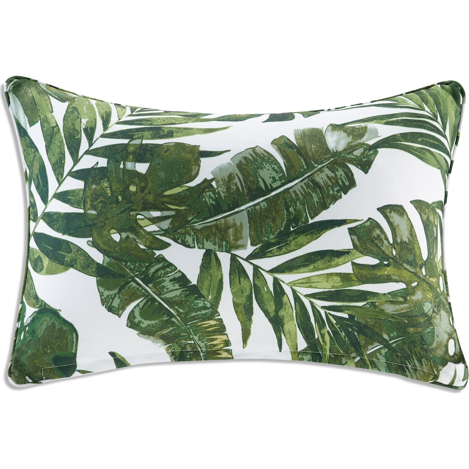 howea green outdoor pillow   