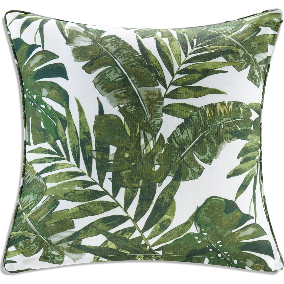 howea green outdoor pillow   