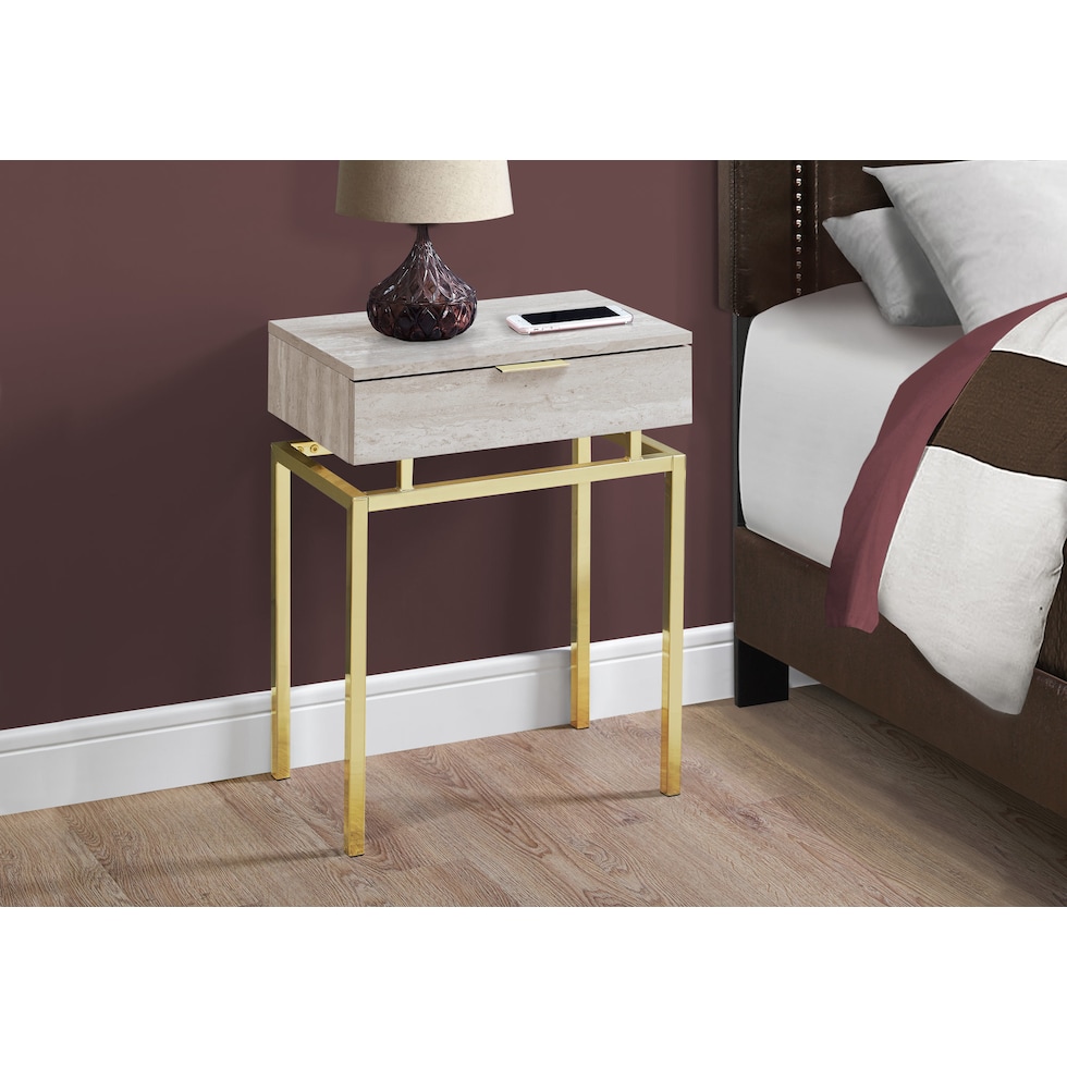 hucksley neutral end table   