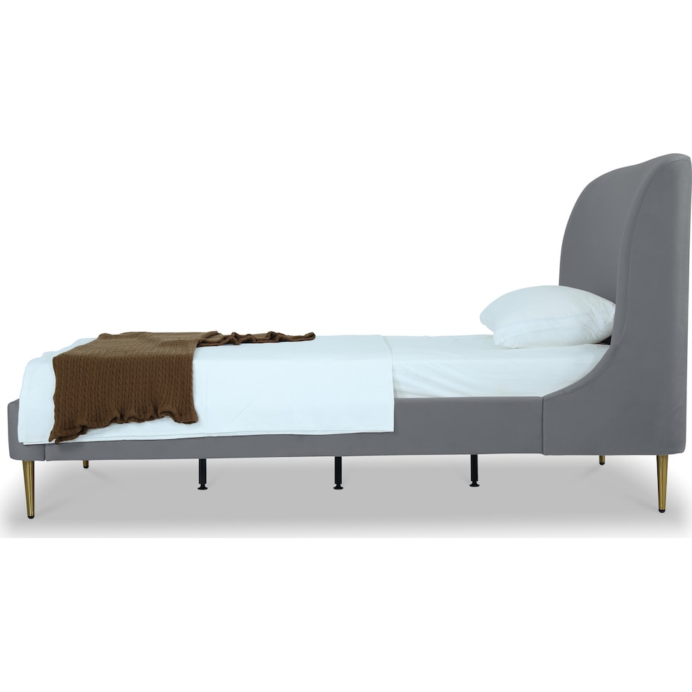 hudgens gray twin bed   