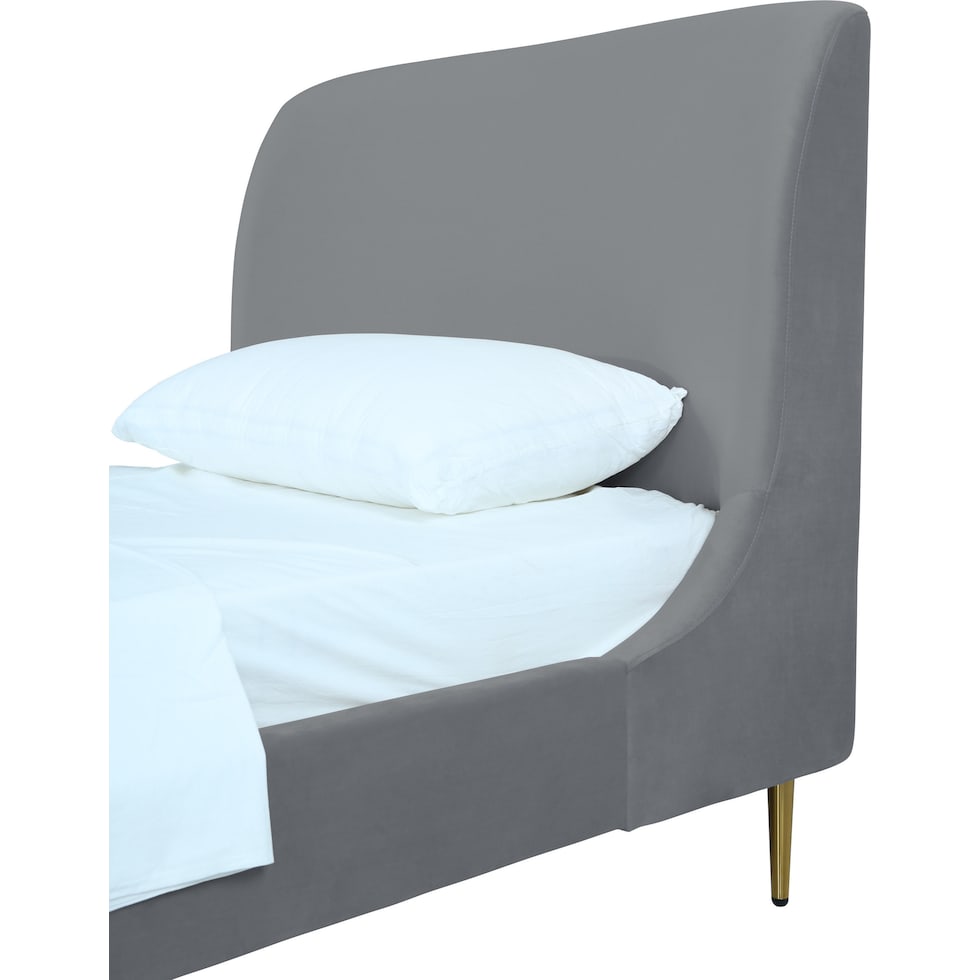 hudgens gray twin bed   
