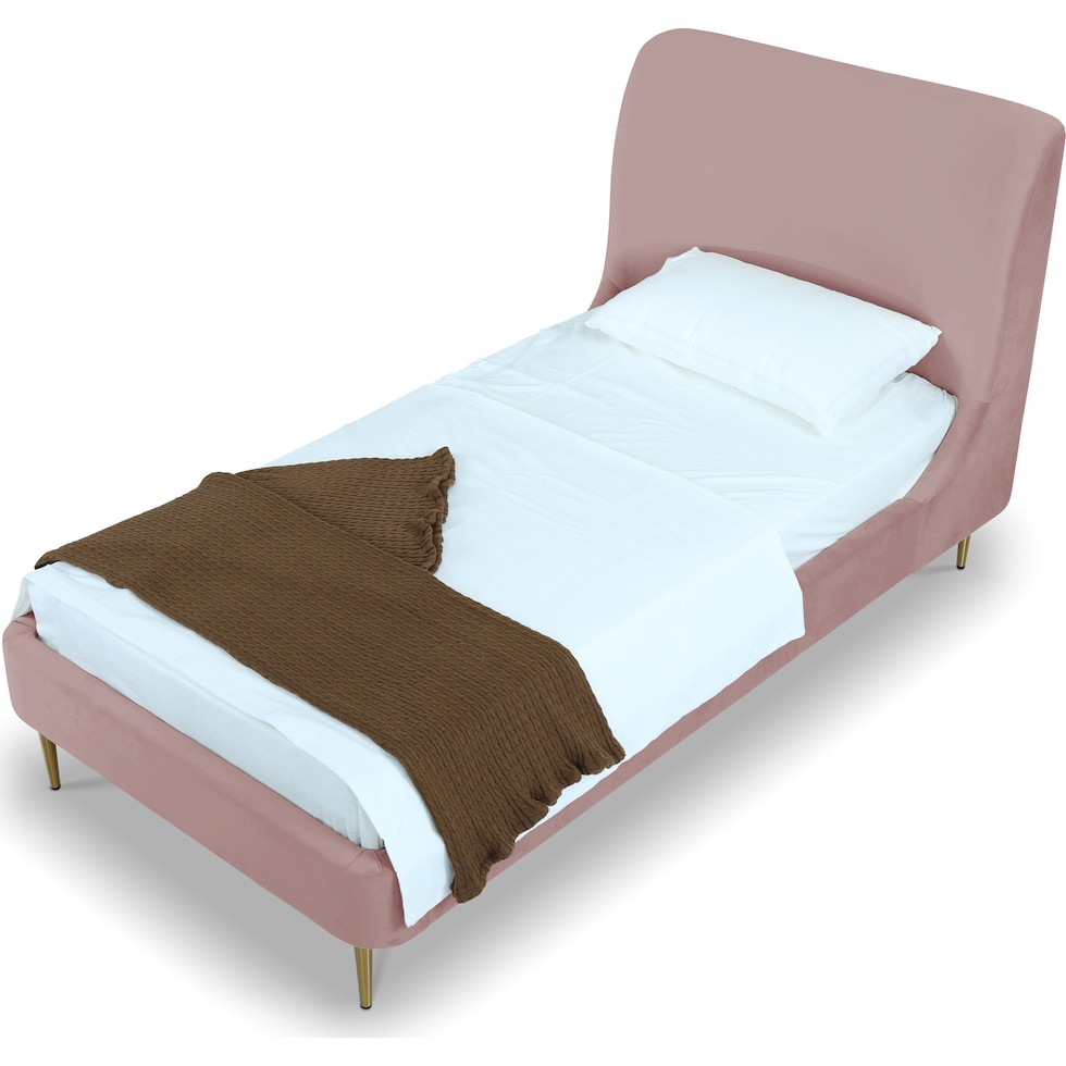 hudgens pink twin bed   