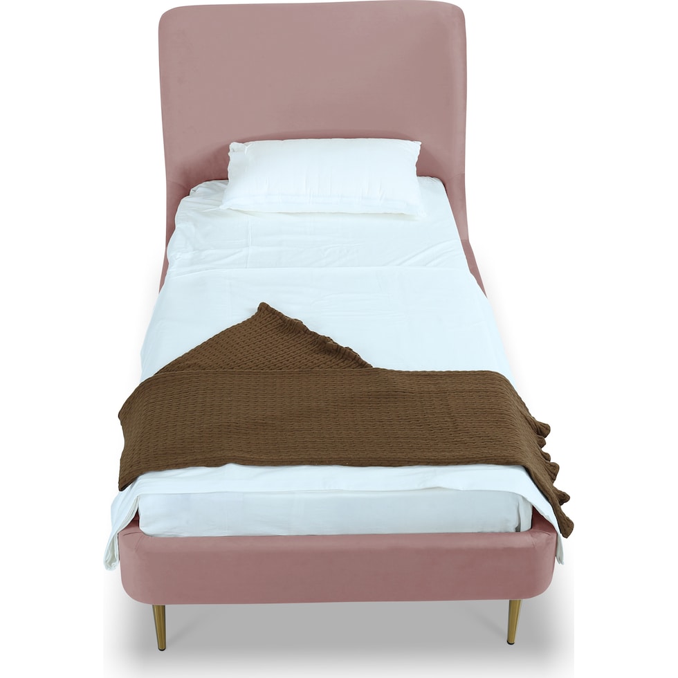 hudgens pink twin bed   