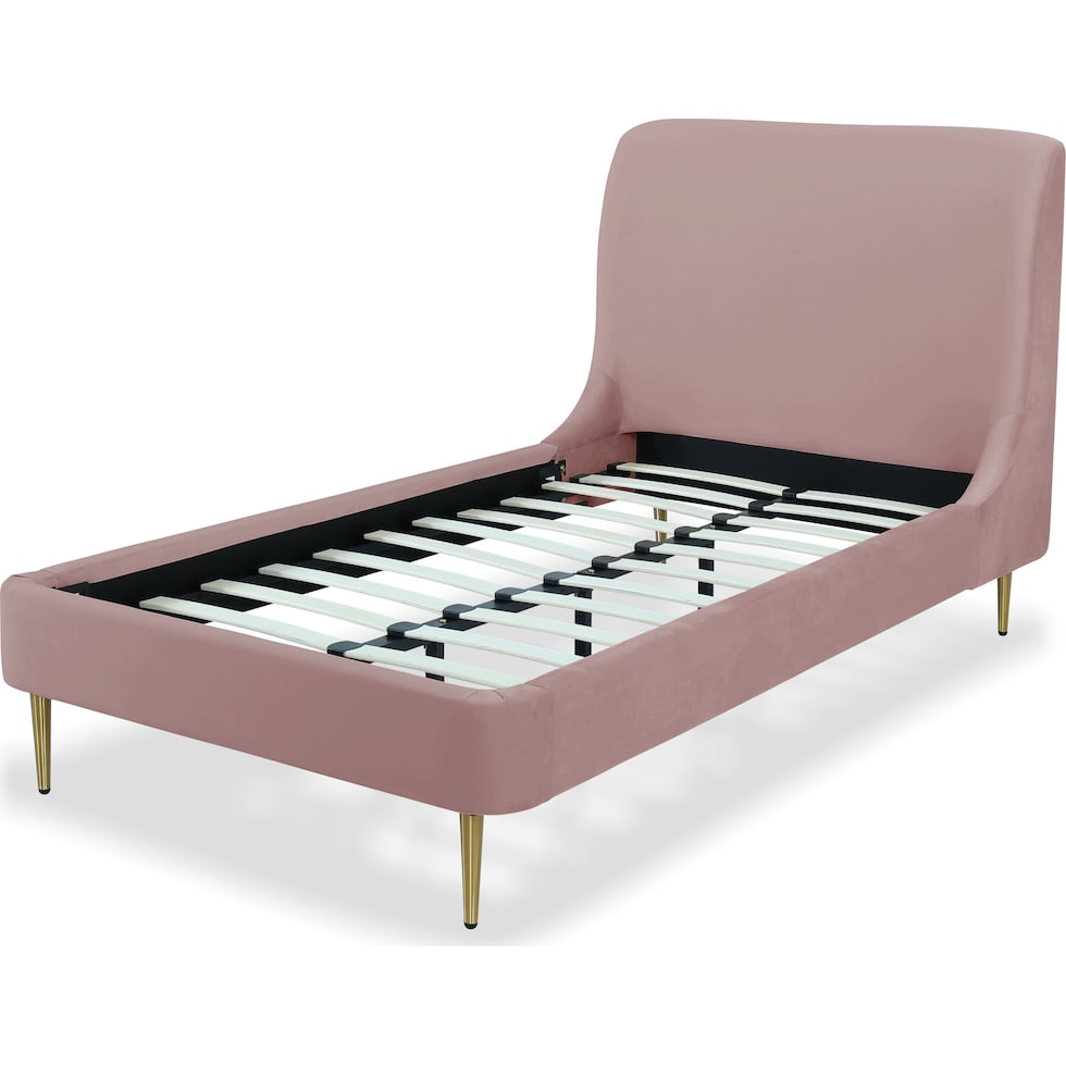 hudgens pink twin bed   