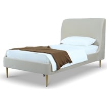hudgens white twin bed   